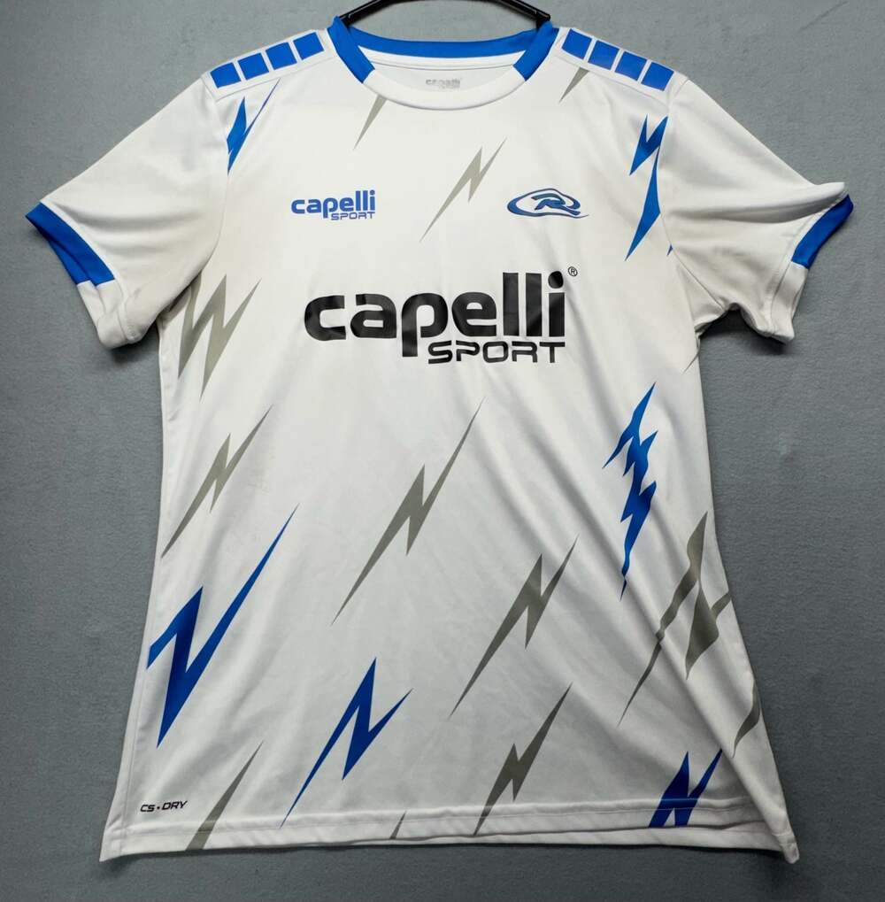 Capelli Sport Rush Griffon CS-DRY Soccer Jersey White Blue #5